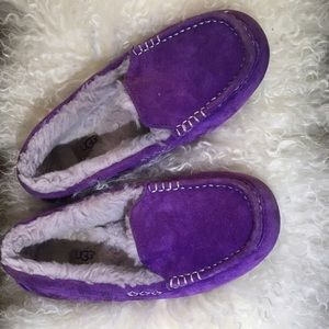 Girls Purple UGG Slippers